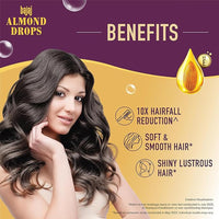 Bajaj Almond Drops Anti Hairfall Shampoo 340ml (Pack of 2)