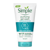 Simple Daily Skin Detox Purifying Gel Facial Wash, 150 ml & Simple Kind To Skin Refreshing Facial Wash 150 Ml
