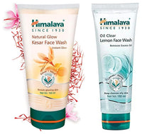Himalaya Oil Clear Lemon Face Wash, 150ml & Fairness Kesar Face Wash, 150ml Combo
