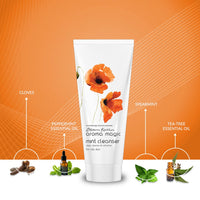 Aroma Magic Mint Cleanser to Refreshes, Heals acne, & Hydrates with Peppermint, Chinaberry seed, jojoba seed, spearmint & clove extracts | For Oily & Acne Prone Skin - 100 gm