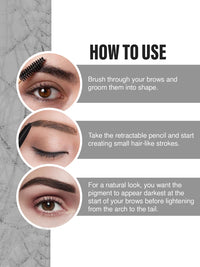 Insight Cosmetics Smudge Free Eyebrow Pencil (Black)