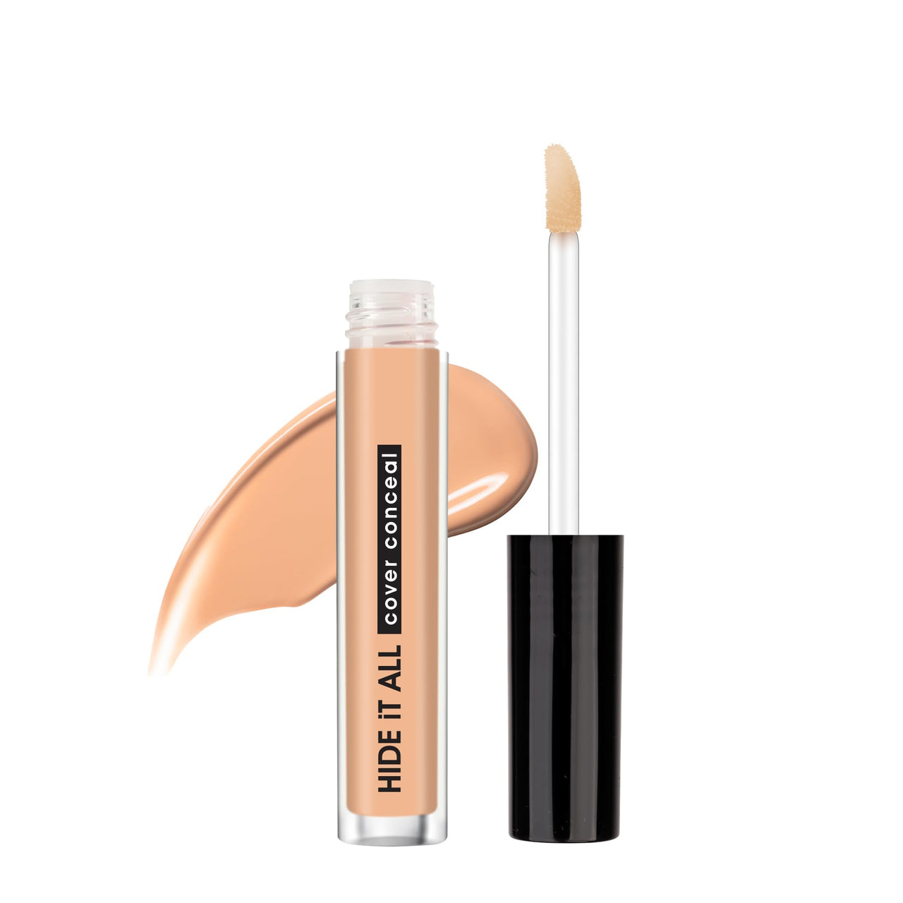Hilary Rhoda Hide It All Cover Conceal | Conceals Masks, Scars & Dark Circles | High Coverage Concealer | With Shea Butter | Matte Finish | Cruelty-Free & Vegan (Ivory- Shade 1, 3.7ml)