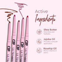 C2P Pro Ultra Define Lip Liner, One Swipe Smooth Application, Matte Finish, Long Lasting, Waterproof & Smudge Proof, Enriched with Jojoba Oil & Shea Butter, 0.27g (Bubblegum 03-Nude Pink)