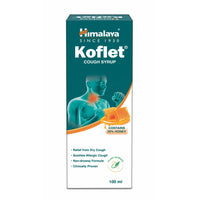 Himalaya Koflet Syrup|100 ml| Relief from cough, sore throat | Non-drowsy Formula| Made With Herbs | Contains 25% Honey*