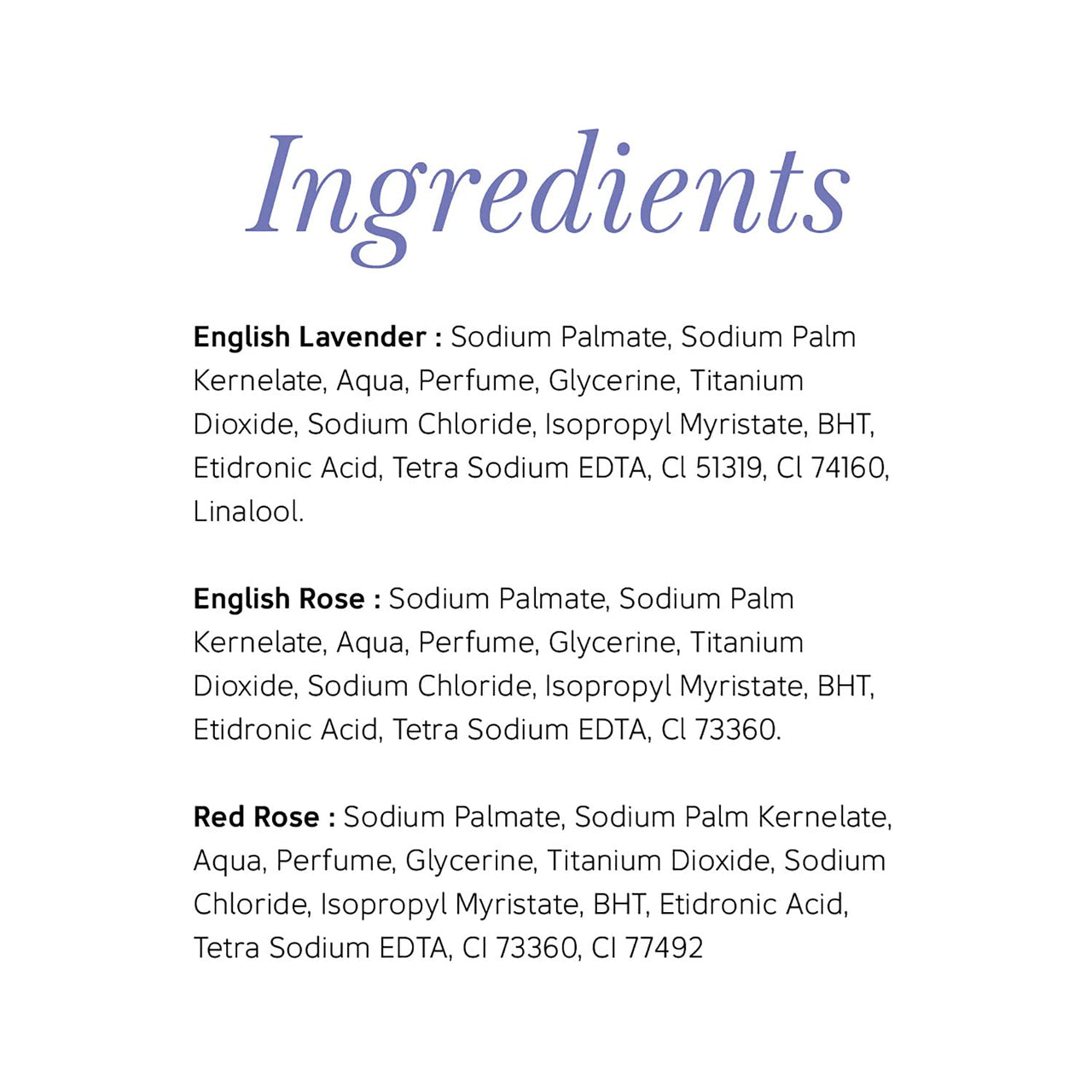 Yardley London English Lavender, English Rose, Royal Red Roses Luxury Soap for Women, 100g (Pack of 6)