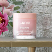 LANEIGE Bouncy&Firm Face Sleeping Mask with Collagen | Barrier Boosting Hydration with Peony & Collagen Complex | Gel Texture Collagen Cream | Night Cream for Glowing Skin| Korean Skincare |60ml