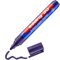 edding 30 brilliant paper marker - violet - 1 waterproof permanent marker - round nib 1.5-3 mm - vibrant colors - lightfast marking on paper, card, cardboard, plastic, metal and glass