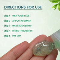 Jovees Herbal Tea Tree Oil Control Face Wash for Oily & Sensitive Skin | Paraben & Alcohol-Free, Controls Oil, Prevents Breakouts, Remove Dead Skin | Gentle Cleanser For All Skin Types - 120ml
