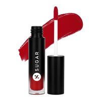 SUGAR Cosmetics Mousse Muse Lip Cream | Lasts 24+ Hrs | Creamy Mousse Lipstick | Waterproof & Smudgeproof | 5ml - 06 Harmony in Red
