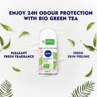 Nivea Bio Green Tea, Deodorant Roll On For Women, 50 ml