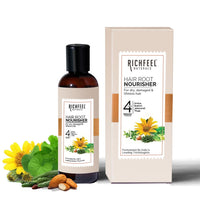 Richfeel Hair Root Nourisher/Tonic | For Hair Fall Control | Hair Growth Treatment | Trichologist Developed Formula | High Concentration | Oil & Silicone Free | 80 ML