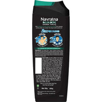 Navratna Maxx Cool Talc | Talcum Powder | Body Odour Protection & Strong Cooling Effect | Long Lasting Freshness & Fragrance, 400gm