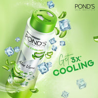 POND'S Aloe Cooling Powder, 400g, for Comfortable and Cool Skin in Summer, with Goodness of Aloe, 3X Instant Cooling, Long-Lasting Fragrance