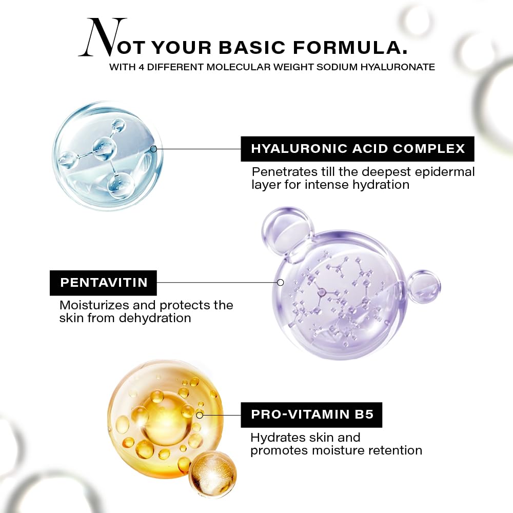 Novology Moisture Barrier Booster Serum with Hyaluronic Acid, Pro-Vitamin B5 & Pentavitin for 48 hours of Hydration | For Dry skin, Sensitive Skin | Non- Sticky | 28ml