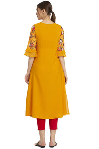 ALC Creation Women's  Crepe A-line Kurta