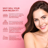 Twasa Dual Refreshing Fruit Face Wash For Instant Glow & Revitalized Complexion with Exotic Lychee & Strawberry | Brightening, Exfoliating & Gentle Skin Hydrating Face Wash - 100 ml