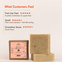 Nat Habit Wild Apricot Bath Soap Enriched With Vitamins C, Made With Cold Processed For Skin Brightening,Cleansing & Removing Taning (Pack of 2 x 125 gm)