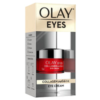 olay eye cream | Reduces Dark Circle, Wrinkles and Puffiness | With Peptides and Niacinamide | Normal, Oily, Dry & Combination Skin l Paraben & Sulphate free | 15ml (Collagen Peptide 24)