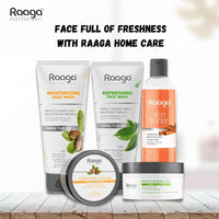 Raaga Professional Moisturizing Facewash, with Shea Butter, Jojoba and Almond Oil, 80ml, Gently Cleanses Skin, Removes dirt and impurities, for Normal to Dry Skin