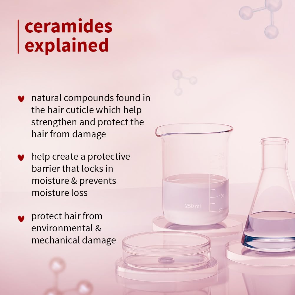 Plum Hibiscus & Ceramides Long & Healthy Shampoo | Hydrates & Conditions Hair, Prevents Split Ends |Contains Hibiscus Extracts, Ceramides | SLS & Paraben Free| 100% Vegan | 250ml