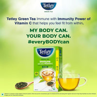 Tetley Loose Green Tea Leaves 250g, Classic Flavour, Immune With Added Vitamin C, Makes 200 Cups, Long Leaf Tea, 5X Antioxidants As An Apple
