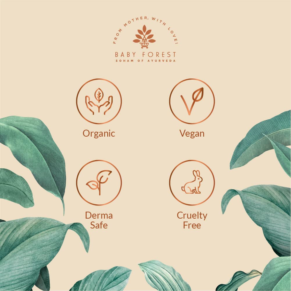 Baby Forest Narial Tailam Organic Cold Pressed Coconut Oil| 100% Natural | Coconut Oil for Baby Skin & Hair Care| Derma Safe | Cruelty-Free | 200 ml | Pack of 1