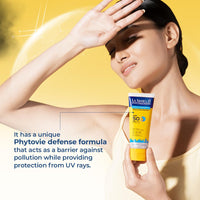 La Shield Pollution Protect SPF 50 Mineral Sunscreen Gel | PA+++ | Lightweight & Oil free | Moisture boost formula | Water resistant| All Skin types |Dermatologist Tested | 50g (Pack of 3)
