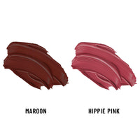 Seven Seas Lips & Cheek Tint Combo Pack of 2 | Matte Natural Blush for Women | Lip Tint with Vitamin E | Nourishing Cheek Tint (Maroon, Hippie Pink)