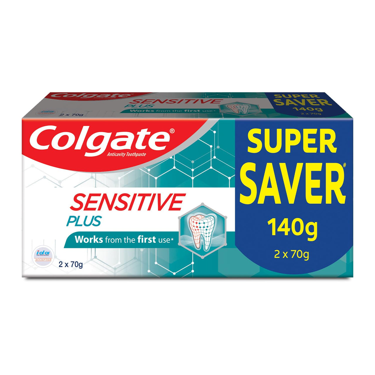 Colgate Sensitive Plus Toothpaste, Tooth Paste With Pro Argin Formula for Sensitivity Relief, 140gm (Combo Pack Offer)