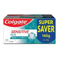 Colgate Sensitive Plus Toothpaste, Tooth Paste With Pro Argin Formula for Sensitivity Relief, 140gm (Combo Pack Offer)
