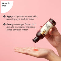 Pilgrim French Red Vine Face Wash with Vitamin C & goodness of Aloe for Anti Ageing & Dark Spots |Face wash for dry skin | Face cleanser for dry skin | Men and Women|100ml