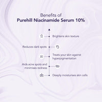 Purehill Niacinamide Serum 10% For Dark Spot Reduction And Skin Lightening, 30 ML