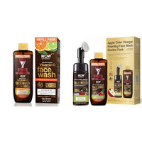 WOW Skin Science Brightening Vitamin C Foaming Face Wash & WOW Skin Science Apple Cider Vinegar Foaming Face Wash Combo Pack