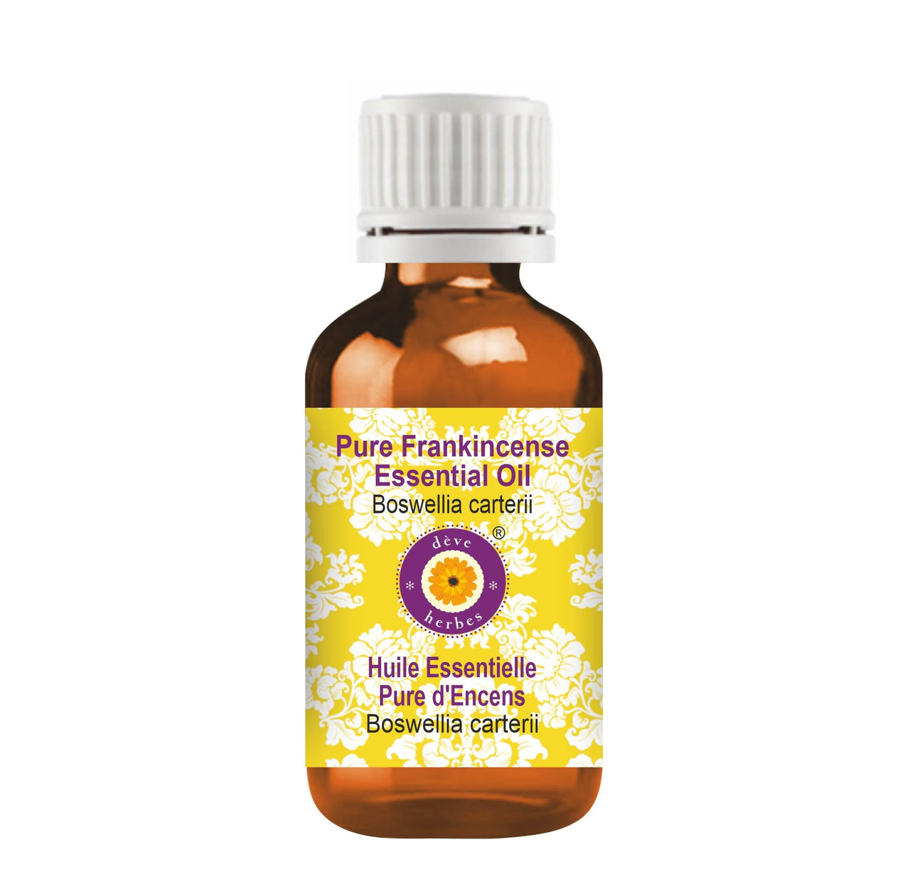 Deve Herbess Pure Frankincense Essential Oil (Boswellia carterii) Steam Distilled 15ml
