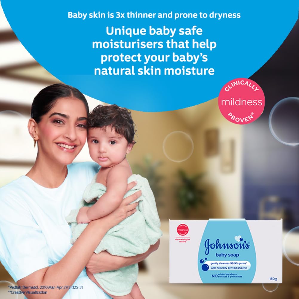Johnson's Baby Soap 100g (Buy 3 Get 1 Free)