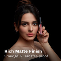 Pilgrim Liquid Matte Lipstick - Pink Cuff | Lipstick for Women with Hyaluronic Acid & Spanish Squalane | Transferproof, Long Lasting & Non Drying with Hydrating Ingredients 3gms