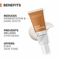 DERMATOUCH Bye Bye Pigmentation Cream || Anti Pigmentation Cream for Women/Men with Niacinamide, B-White, Lime Pearl, OA Hidroxitirosol LD & Tyrostat - 19G