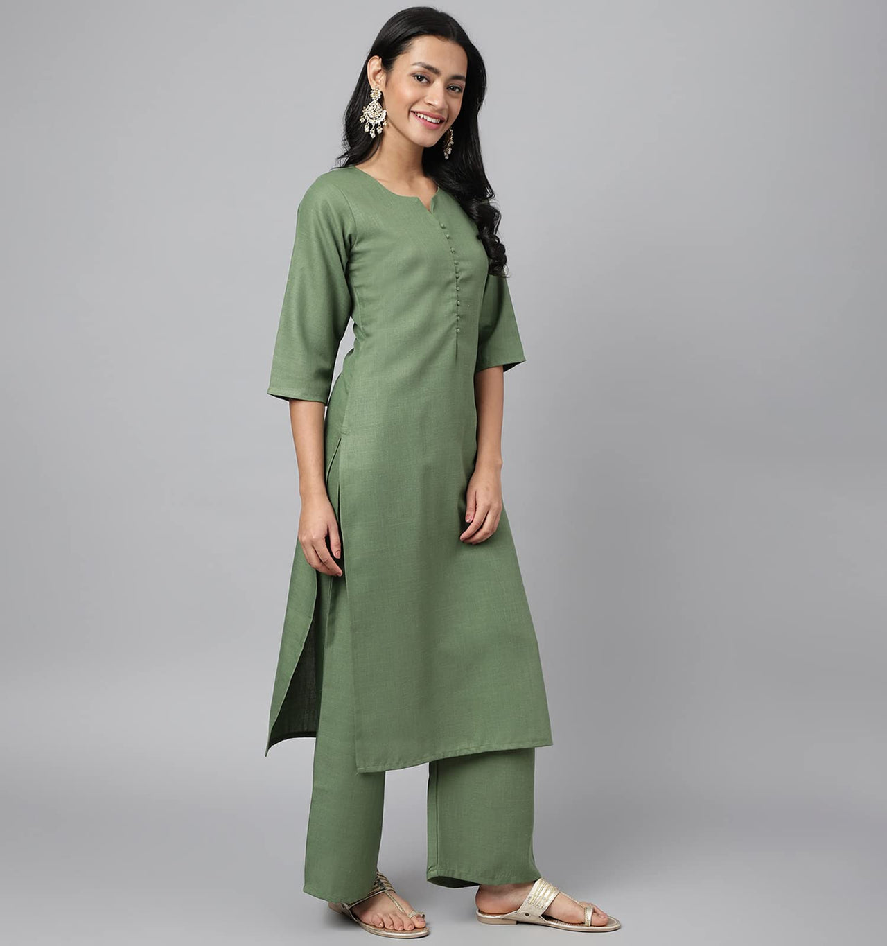 RATAN Straight Salwar Suit Kurta Palazzo Set with Printed Dupatta for Women