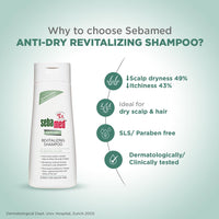 Sebamed Anti-Dry Revitalizing Shampoo | pH 5.5 I Confirmed 49% less dryness in 3 weeks | Dermatologically & clinically tested | 200ml