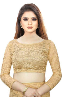 Avantika Fashion Women's  Jacquard Russell Net Saree With blouse piece