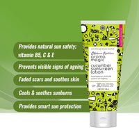 Aroma Magic Cucumber Sunscreen Lotion With Broad Spectrum Protection UVA/UVB |SPF 30 |For Normal To Sensitive Skin | 50ml