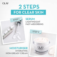 Olay Niacinamide Face Cream | Clear and Even Skin | Fights Dullness and Provides Radiant Glow| Normal, Oily, Dry, Combination Skin | Paraben and Sulphate Free | 50g