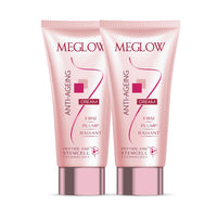Meglow Anti Ageing Cream 30 gm Combo Pack of 2 with Pure Radiance|High Potency Peptides Firming Helps Hydrating, Toning, Brightens and Rejuvenating Dull Skin