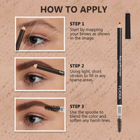 FLiCKA Rule With Brows Eyebrow Pencil, With Spoolie, Long-lasting and Natural-looking Results, Define & Blend Brow Pencil, Brown, 1.2g