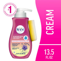 Veet Botanic In Shower Cream Hair Remover 13.5oz Pump
