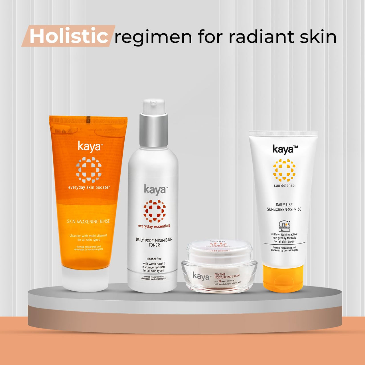 Kaya Clinic Skin Awakening Rinse with Niacinamide, Vitamin C, A & E, Vitamin C Face Wash, Vitamin C Cleanser, Brightening Face Wash, Daily Use Face Wash for All Skin Types, 100ml