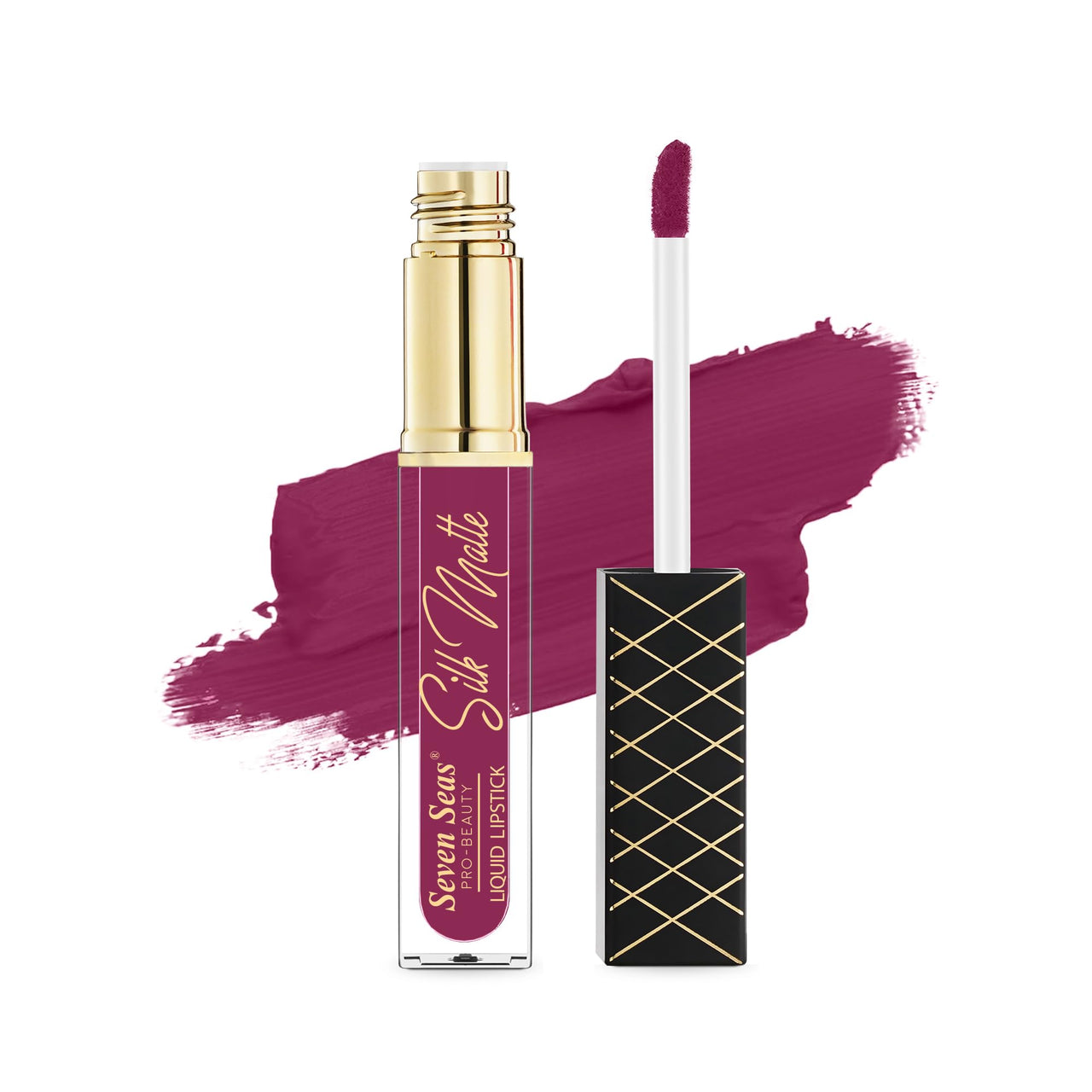 Seven Seas Silk Matte Liquid Lipstick | Long Lasting and Waterproof Liquid Lipstick for Women (Rose 2, 7ml)