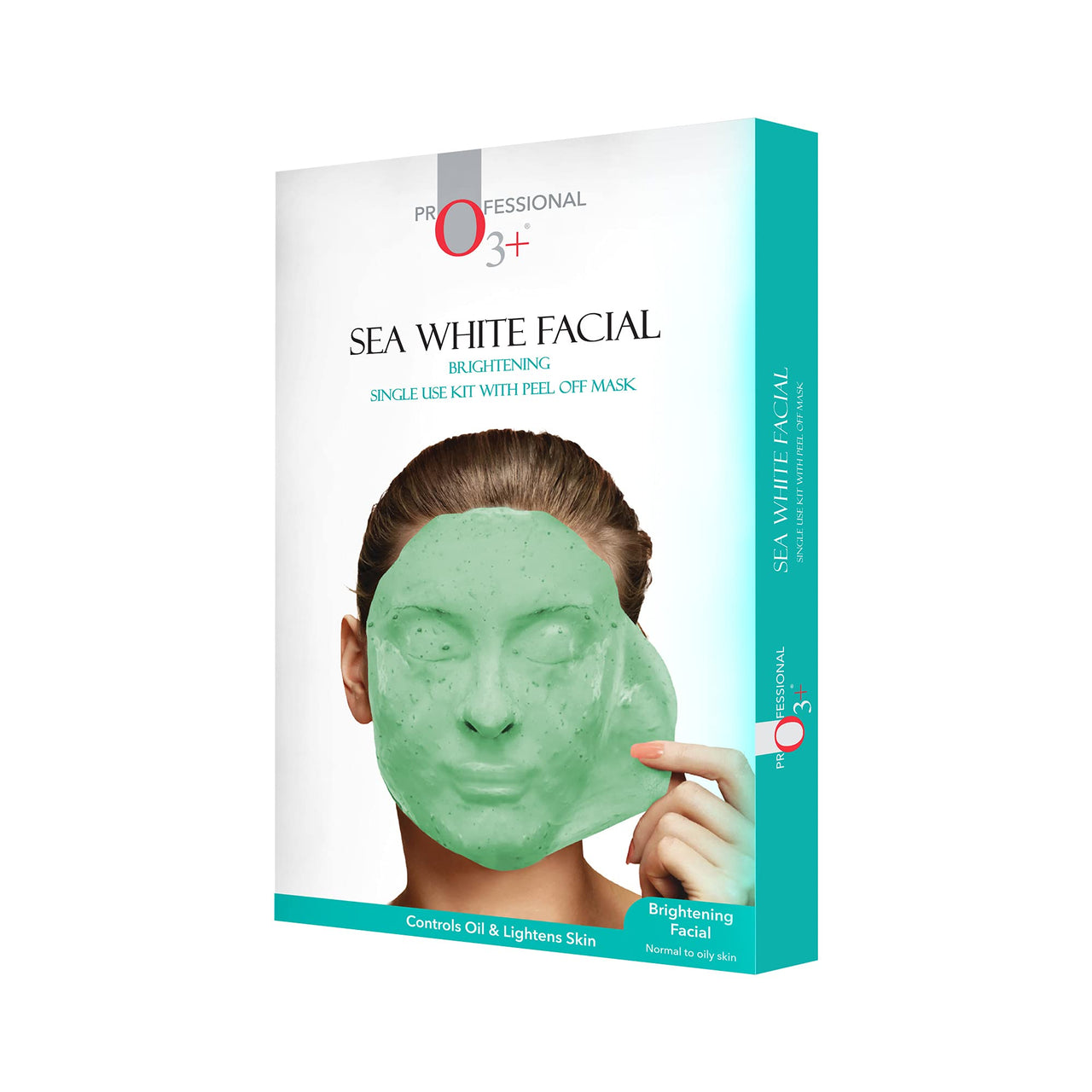 O3+ Sea White Brightening Facial Kit 45g with Peel Off Mask for Women| Suitable For Normal To Oily Skin Types