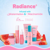 Aqualogica Radiance+ Oil-Free Moisturizer with Watermelon & Niacinamide for Deeply Nourished, Combination Skin, Oil-Free & Radiant Skin of Men & Women -100g