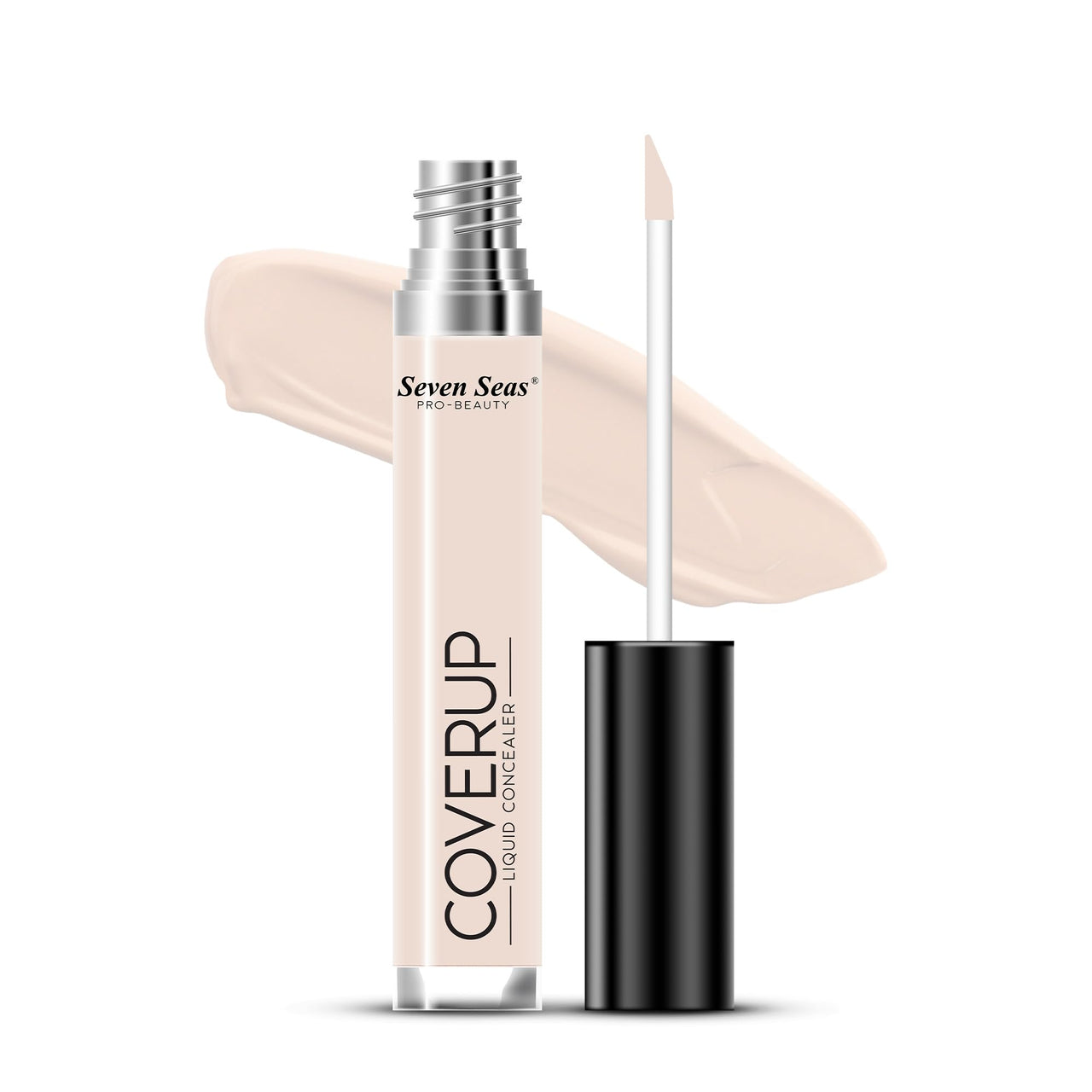 Seven Seas Cover Up Liquid Light weight Concealer with Full Coverage | Easily Blendable Concealer for face makeup with Matte finish (03_E)